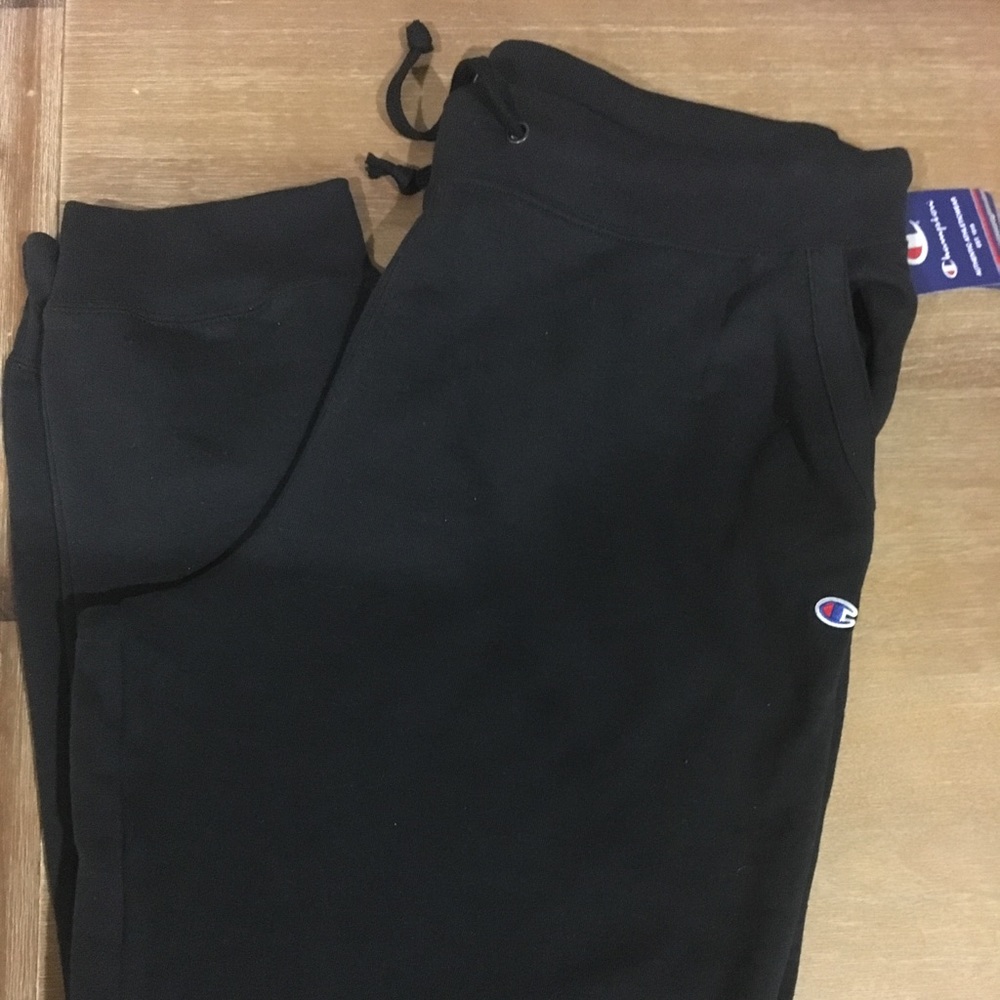 XL champion black fleece joggers